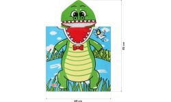 NAR20 CROCODILE PONCHO TOWEL NILS AQUA