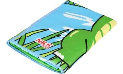 NAR20 CROCODILE PONCHO TOWEL NILS AQUA
