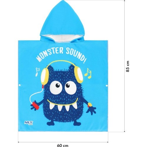 Полотенце-пончо NAR20 Monster Nils Aqua