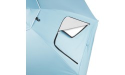 NC17114 BEACH UMBRELLA/WINDSCREEN 2IN1 XXL 240 CM BLUE NILS