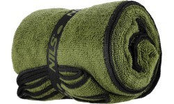 NCR15 MILITARY KHAKI MICROFIBER TOWEL 120x60 cm Nils Camp