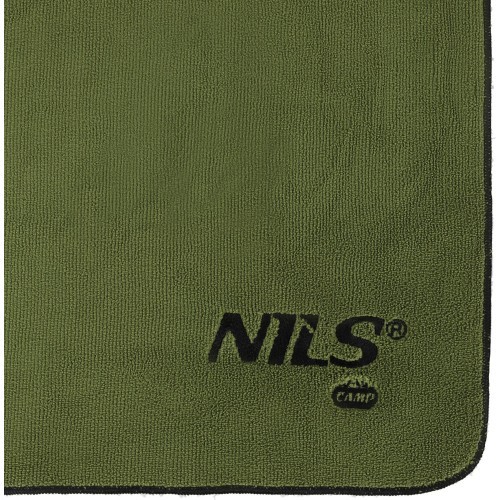 NCR15 MILITARY KHAKI MICROFIBER TOWEL 120x60 cm Nils Camp
