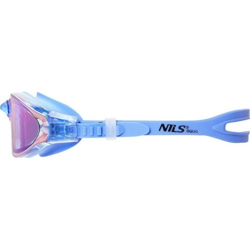 NQG180MAF BLUE/ RAINBOW SWIMMING GOGGLES NILS AQUA