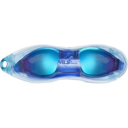 NQG180MAF BLUE/ RAINBOW SWIMMING GOGGLES NILS AQUA
