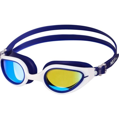 Peldbrilles Nils Aqua NQG480MAF zilas/baltas