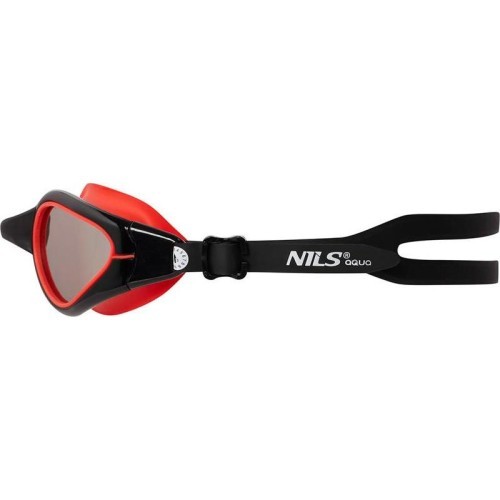 Melnas/sarkanas peldēšanas brilles Nils Aqua NQG480MAF