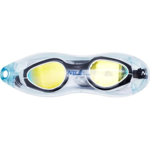 NILS AQUA NQG480MAF melnbaltas peldbrilles