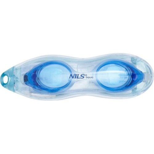 NQG600AF WHITE/ BLUE SWIMMING GOGGLES NILS AQUA