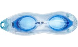 NQG600AF WHITE/ BLUE SWIMMING GOGGLES NILS AQUA