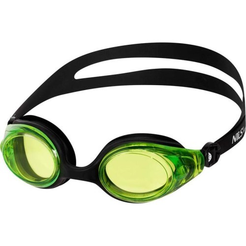 NQG600AF BLACK/ GREEN SWIMMING GOGGLES NILS AQUA