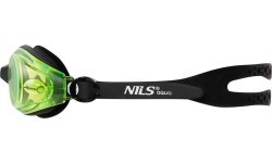 NQG600AF BLACK/ GREEN SWIMMING GOGGLES NILS AQUA