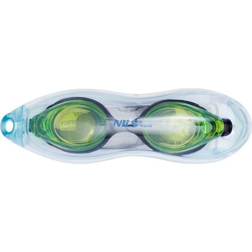 Melnas / zaļas peldēšanas brilles NILS AQUA NQG600AF