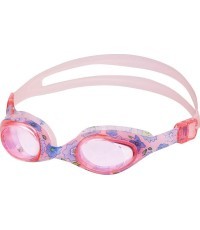 NQG170FAF PINK FLOWERS JUNIOR SWIMMING GOGGLES NILS AQUA