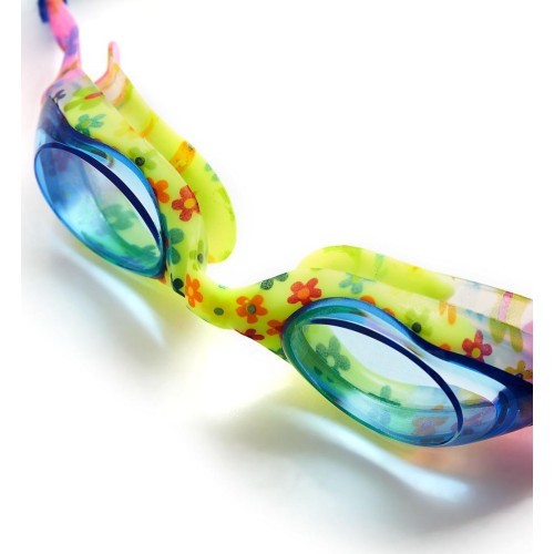 NQG170FAF BLUE FLOWERS JUNIOR GOGGLES NILS AQUA