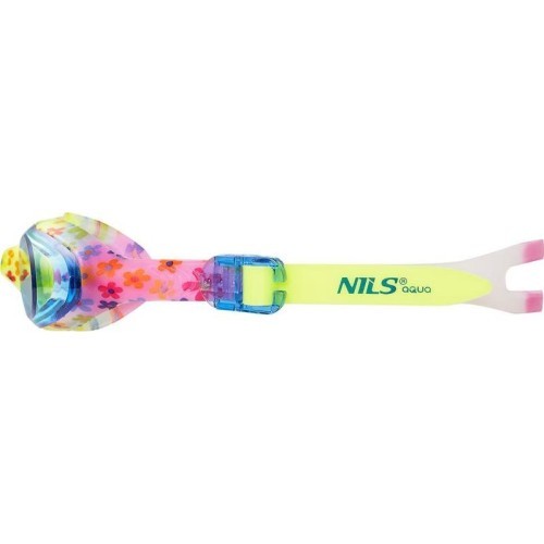 Детские очки для плавания NILS Aqua NQG170FAF Blue Flowers