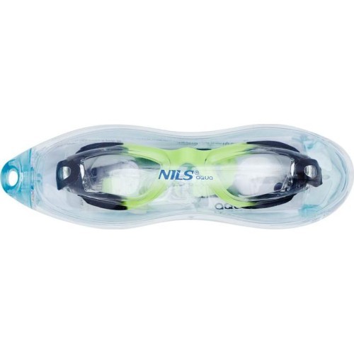 Melnas un zaļas junioru peldbrilles NQG770AF Nils Aqua