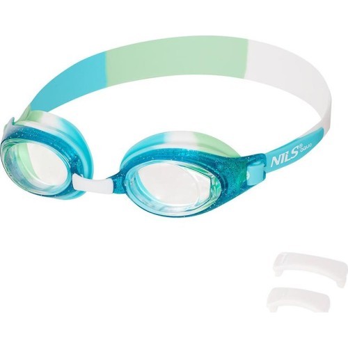 NQG870AF zilas bērnu peldbrilles NILS AQUA