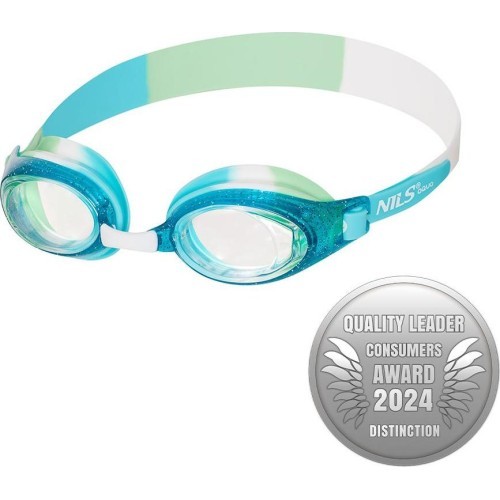 NQG870AF BLUE JUNIOR SWIMMING GOGGLES NILS AQUA