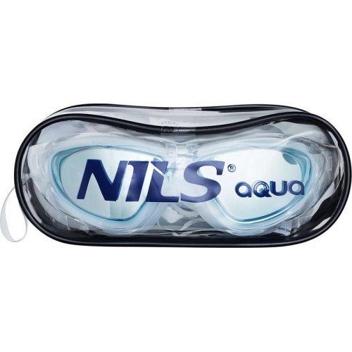Белые детские очки-маска для плавания NILS AQUA NQG280MAF