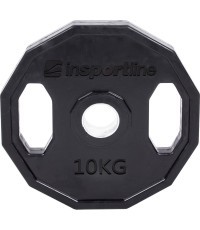 Ar gumijas pārklājumu pārklāts olimpiskais svars 50mm inSPORTline Ruberton 10kg