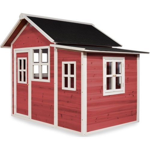 EXIT Loft 150 koka rotaļu mājiņa – sarkana