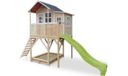 Деревянный игровой домик EXIT Loft 750, натуральное дерево