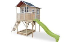 Деревянный игровой домик EXIT Loft 750, натуральное дерево