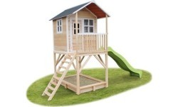 Деревянный игровой домик EXIT Loft 750, натуральное дерево
