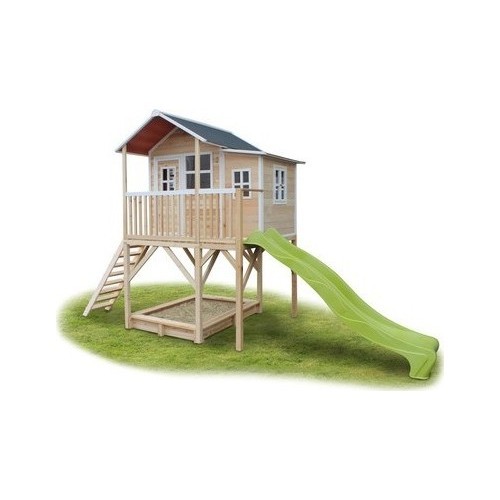 Деревянный игровой домик EXIT Loft 750, натуральное дерево
