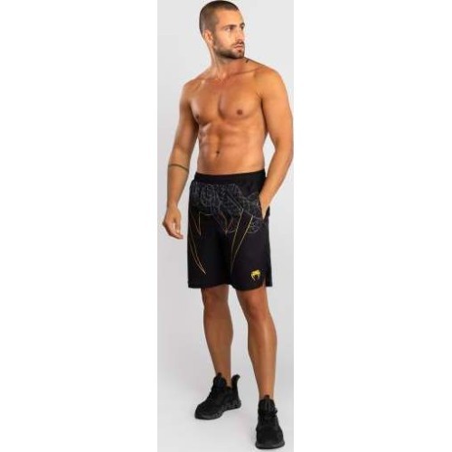 Venum Serpenti Training Shorts - Black/Silver/Gold