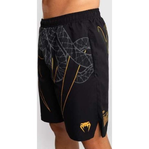 Venum Serpenti Training Shorts - Black/Silver/Gold