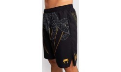 Venum Serpenti Training Shorts - Black/Silver/Gold