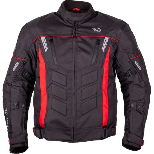 Men’s Motorcycle Jacket WD Motorsports Vegas 2.0 - Black/Red
