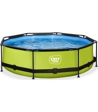 Бассейн EXIT Lime ø300x76cm с насосом и фильтром - зеленый