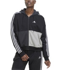 Adidas sieviešu jaka ar rāvējslēdzēju, pelēka/melna, HC8833