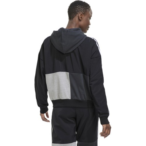 Adidas Women's Full-Zip Hoodie Grey/Black HC8833