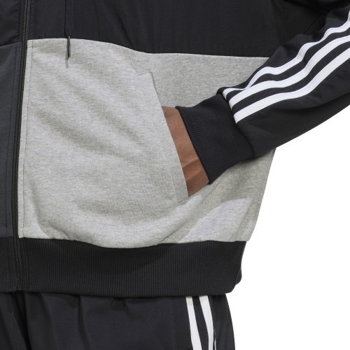 Adidas sieviešu jaka ar rāvējslēdzēju, pelēka/melna, HC8833