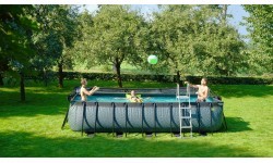 EXIT Stone pool 540x250x122cm with sand filter pump - grey