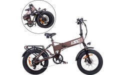 Складной электрический фэтбайк ISL Baxom 20" - Black