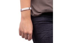 Magnētiskā aproce inSPORTline Toliman (brūna) - Pink