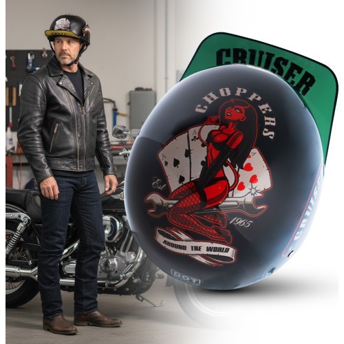 Open-Face Retro Helmet W-TEC Skarim