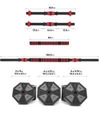 SGC20 STIENIS UN HANTELES KOMPOZĪTMATERIĀLU HMS - 30 kg