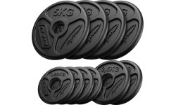 Olympic Cast Iron Weights Set Marbo, 30kg / 4x5kg + 2x2.5kg + 4x1.25kg