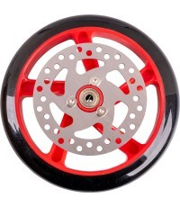 Сменное колесо с тормозным ротором для самоката inSPORTline Discola 200 x 30 мм - Red