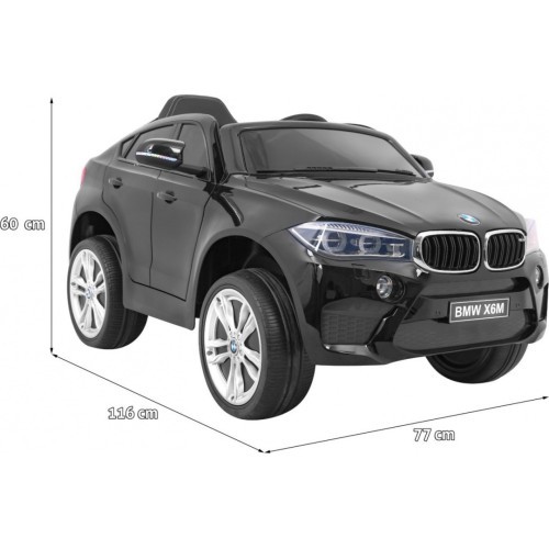Elektromobilis BMW X6M, lakots melns