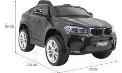 Электромобиль BMW X6M, лакированный чёрный