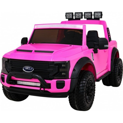 Bērnu elektromobilis Ford Super Duty, rozā