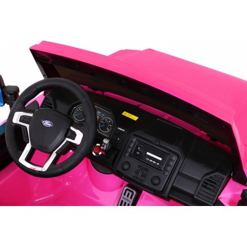 Bērnu elektromobilis Ford Super Duty, rozā