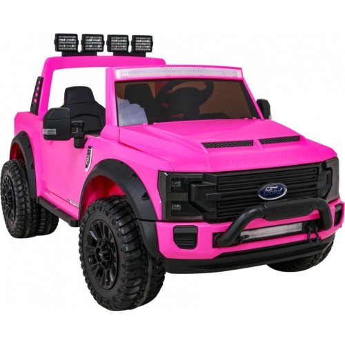 Bērnu elektromobilis Ford Super Duty, rozā
