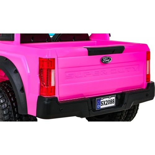 Детский электромобиль Ford Super Duty, розовый